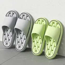 Bathroom House Slippers Leaking Quick-Drying Shower Slipper Light Weight Waterleaky Beach Flip Flops Women Swimming Slides