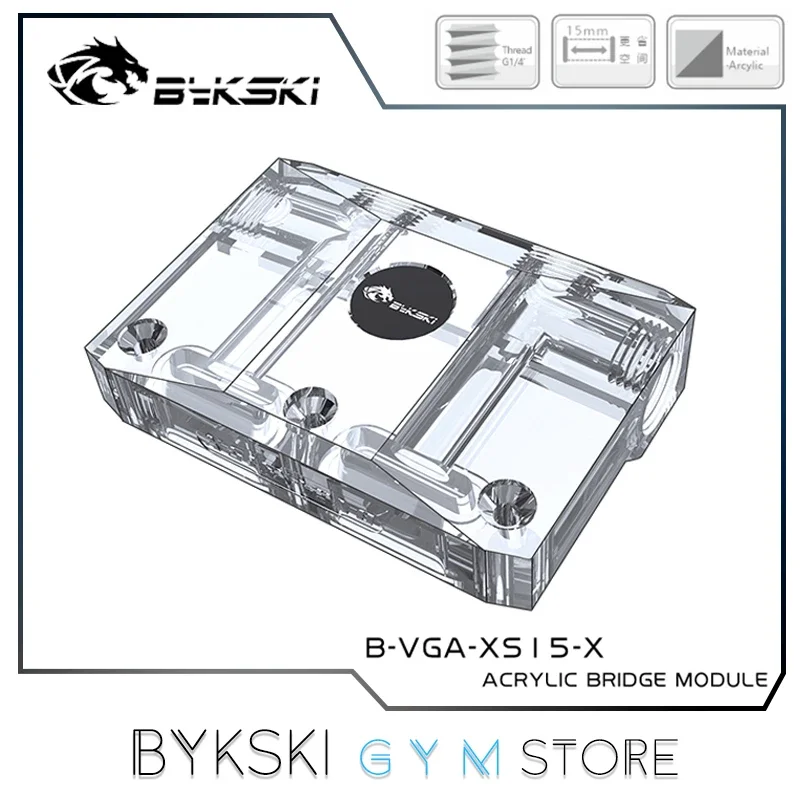 

Bykski L Shape Vertical Bridge Module For GPU Block, VGA Cooler Square Head Connecting MOD Part, VGA-XS15-QSQUALL