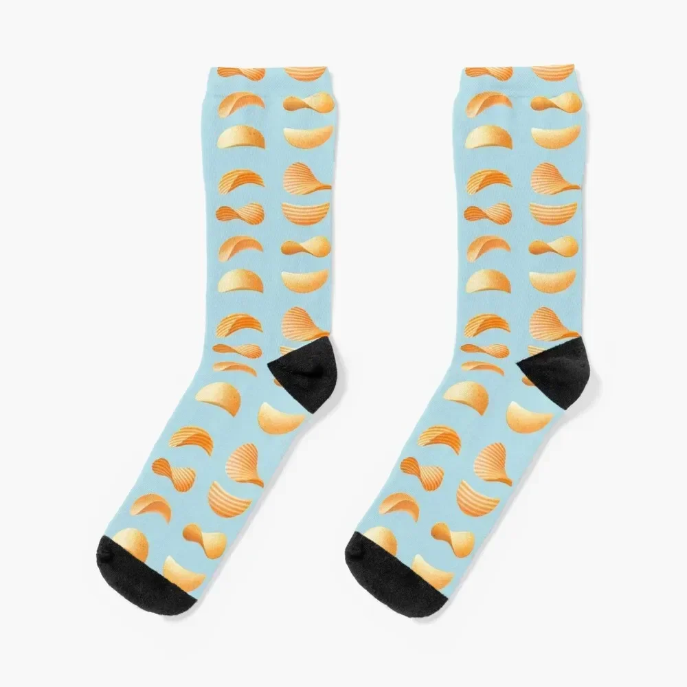 Potato Chips Socks colored Climbing New year's Socks For Man Women's