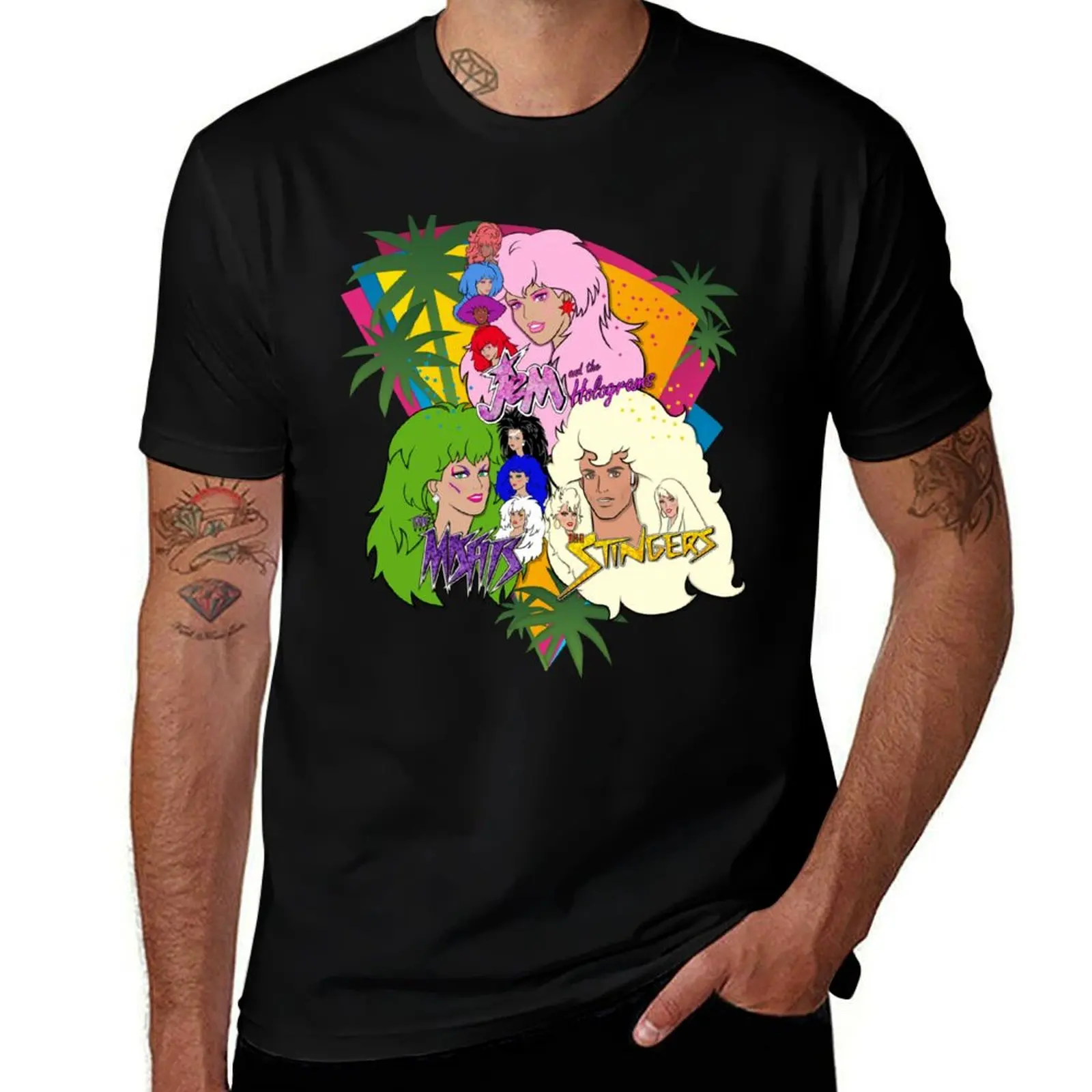 

Jem Battle of the Bands T-Shirt cotton t shirts man 100% t shirt man casual