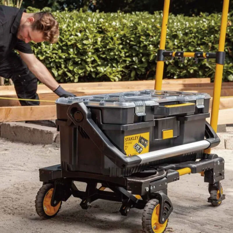 STANLEY STST0585T-23 2in1 Folding Trolley Trailer Shopping Trolley Portable Flat Trolley Small Pull Trolley Handling Trolley