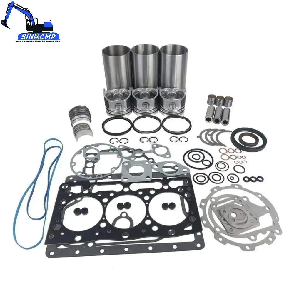 New D1005 D1005-B Engine Overhaul Full Gasket Kit 16236-99352 For Kubota B1750D B1750E Tractor With 3 Months Warranty