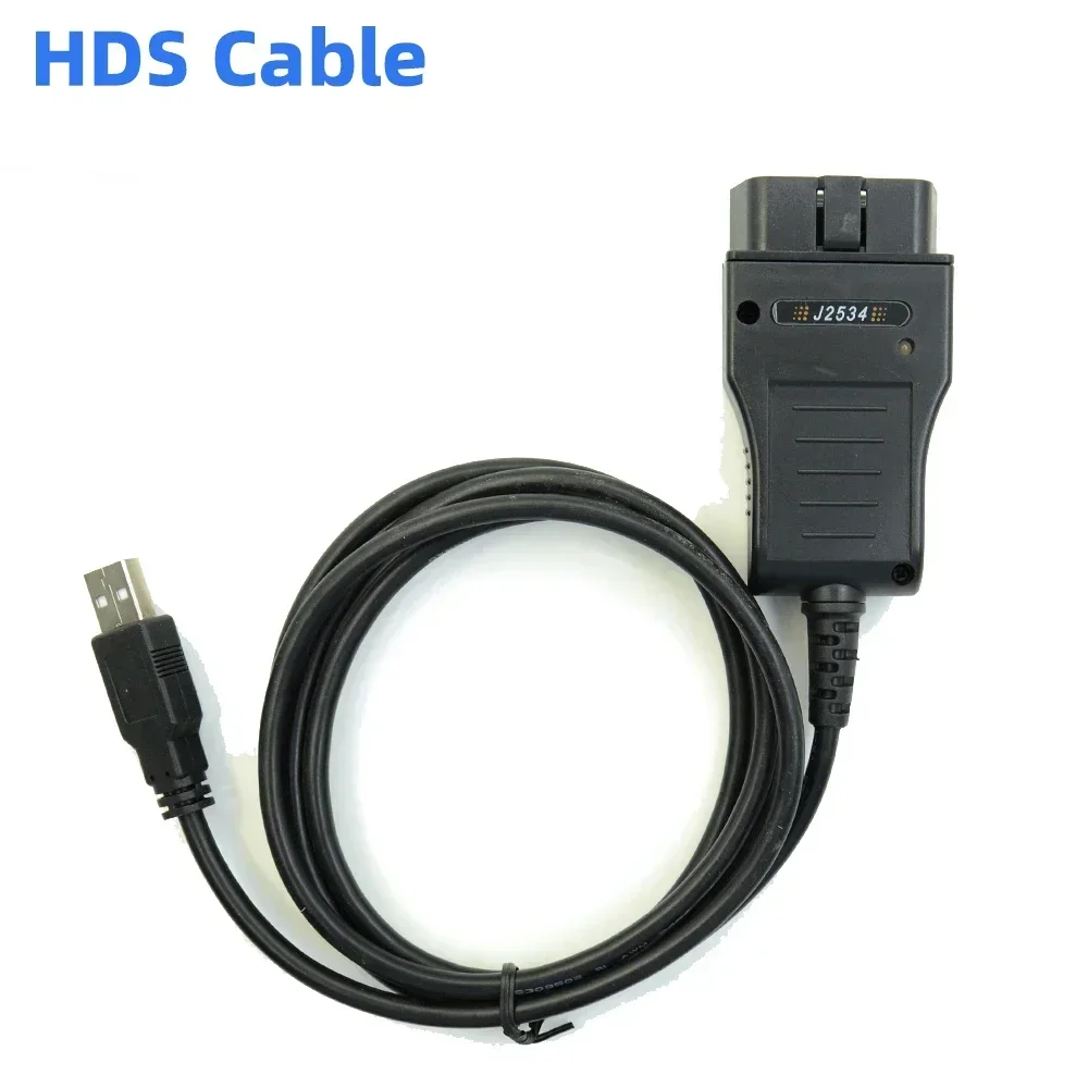 

Кабель HDS для диагностического кабеля Honda, автоматический OBD2 HDS J2534 V3.104.24, поддержка кабеля, многоязычный