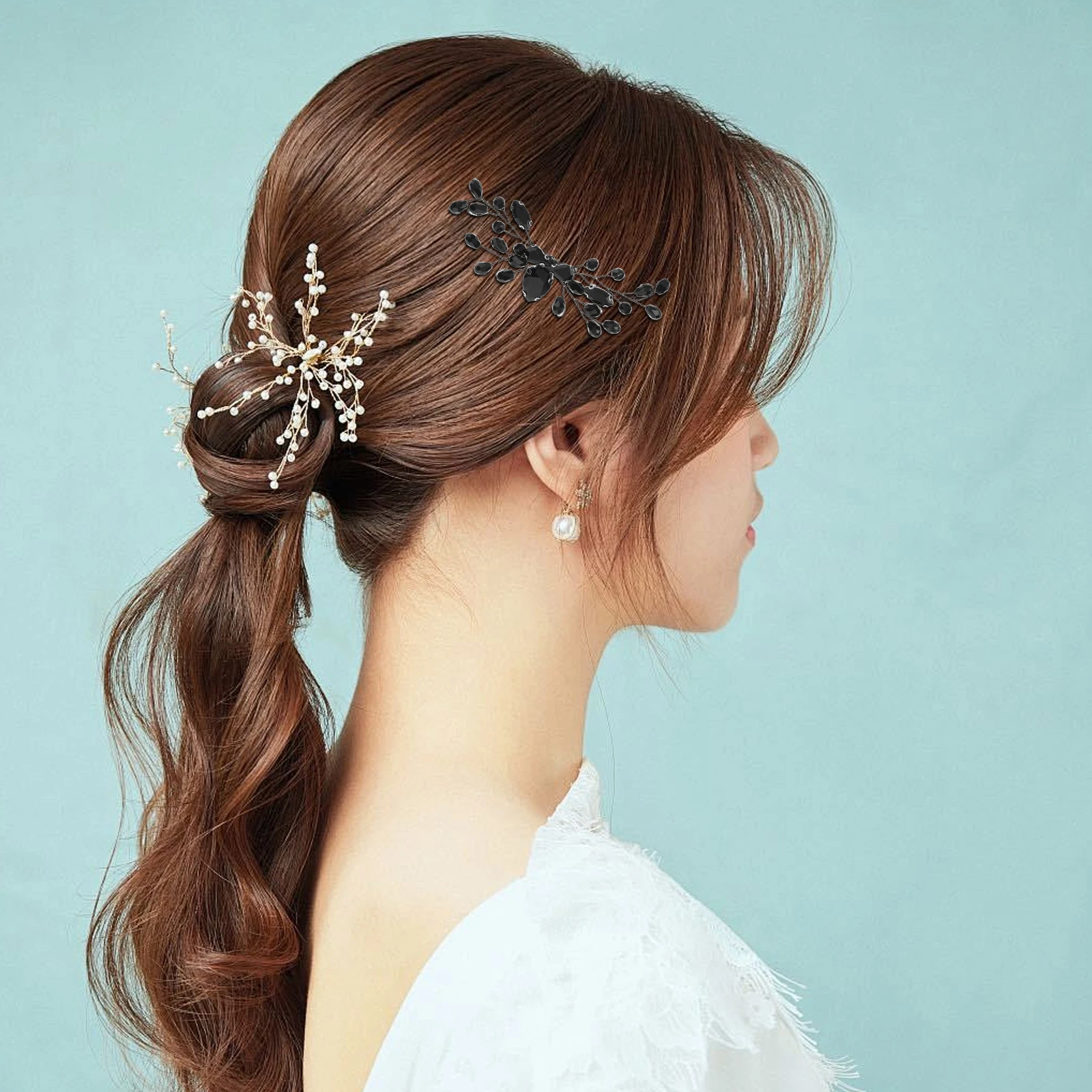 

Vintage Wedding Hair Accessories Bridal Decorative Side Combs for Women High Quality Formal Fancy Hair Combs Retro Style