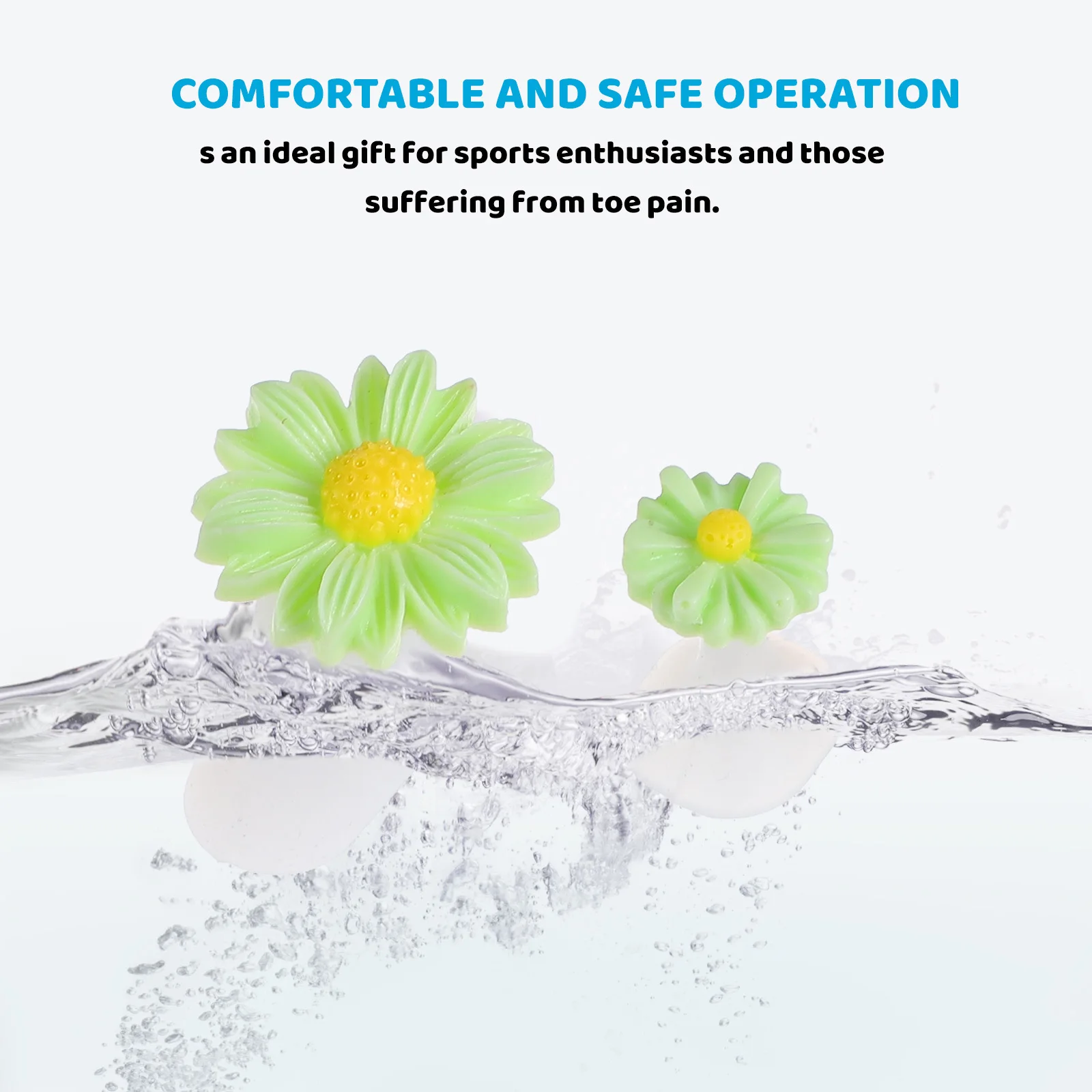 

24 шт., разделители для пальцев ног с цветком, силиконовый разделитель для педикюра, разделители для пальцев ног, инструмент для дизайна ногтей, удобный многоразовый разделитель для педикюра