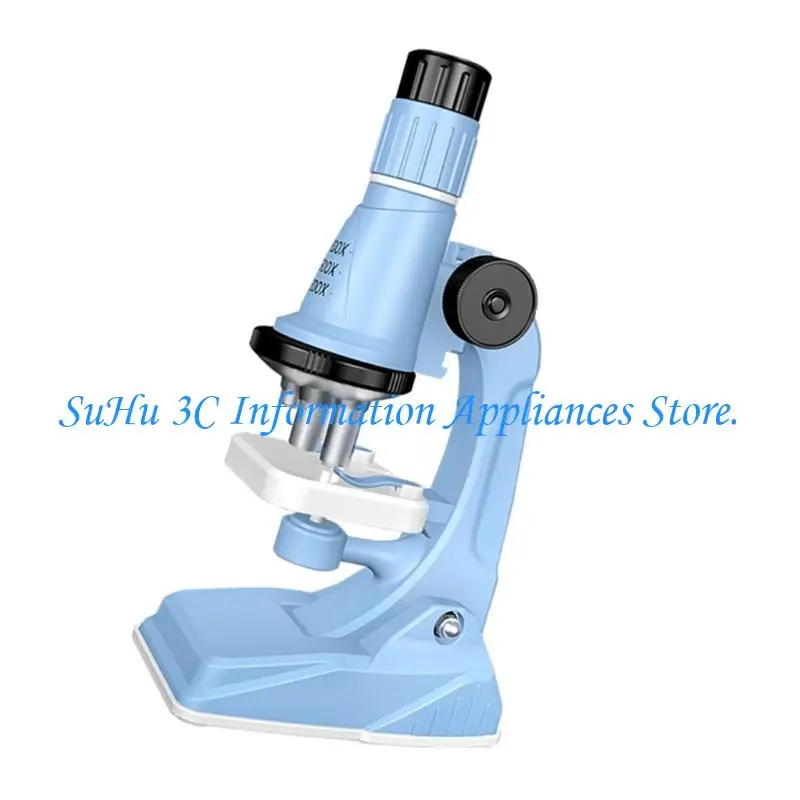  Portable ABS Optical Microscope 200x 1200x Zoom Built in LED Light For Children Science Education Hobbies Inspection