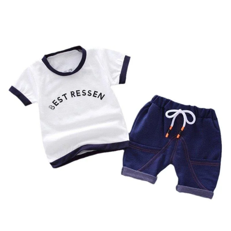 

New Summer Baby Girl Clothes Suit Boys Clothing Children Casual T-Shirt Shorts 2Pcs/Sets Toddler Costume Infant Kids Tracksuits