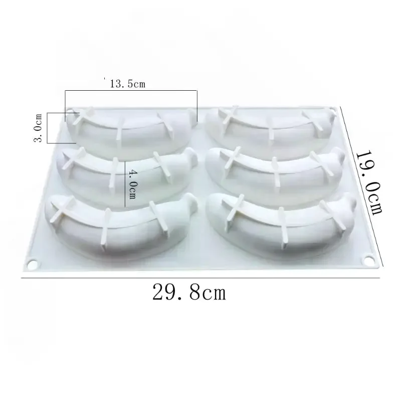 Silicone Fruit Banana Cake Mold Nonstick 3D Bakeware for Mousse Cakes Creative Dessert Decoration Tool for Home Bakery