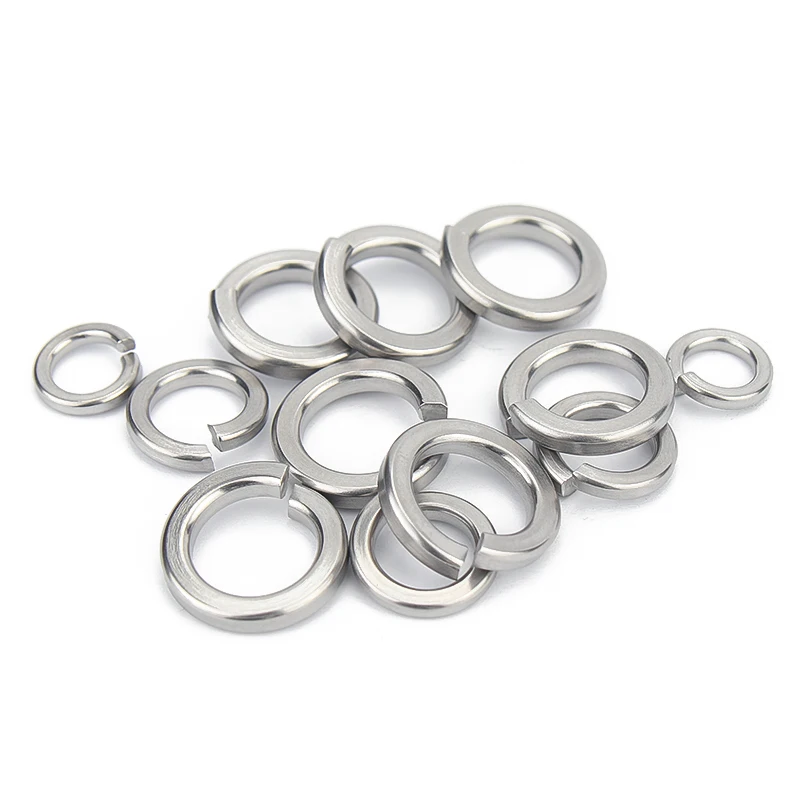 2-500pcs Spring Washer Elastic Gask Grade 8.8 High Carbon Steel Split Lock Washers M2 M2.5 M3 M4 M5 M6 M8 M10 M12 M14 M16 - M30 image 3