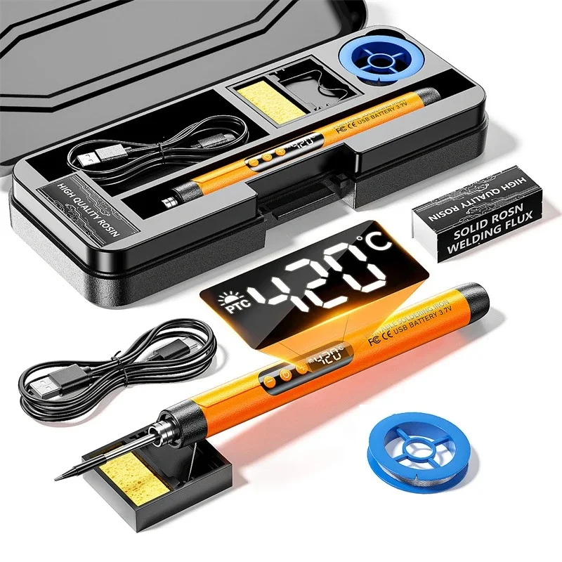 

Portable 5V 8W USB Soldering Iron Wireless Electric Soldering Iron Fast Charging Lithium Battery Solder Iron Repair Welding Tool