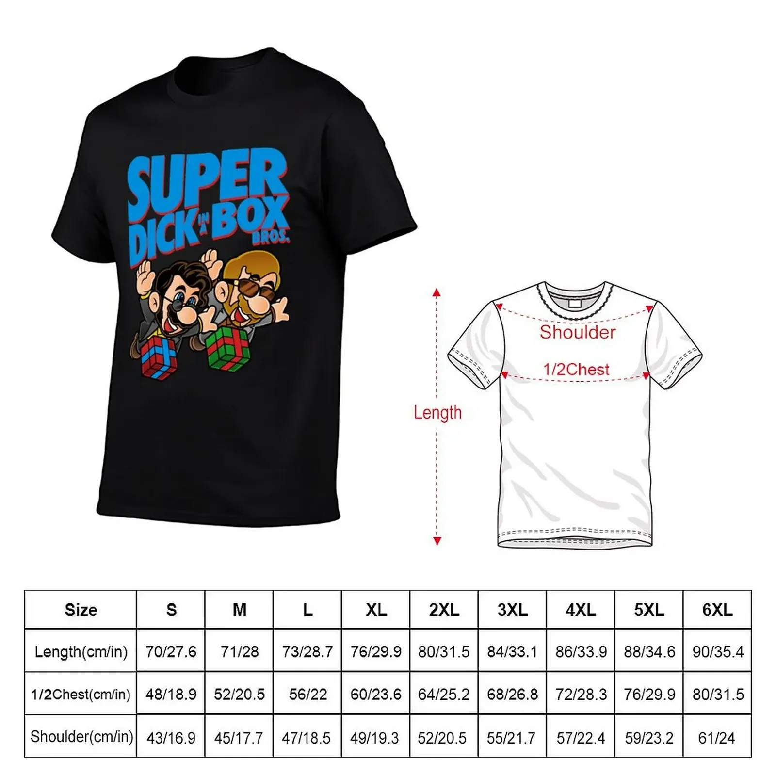 Super Dick in a Box Bros T-Shirt Blouse custom shirt black t shirts for men