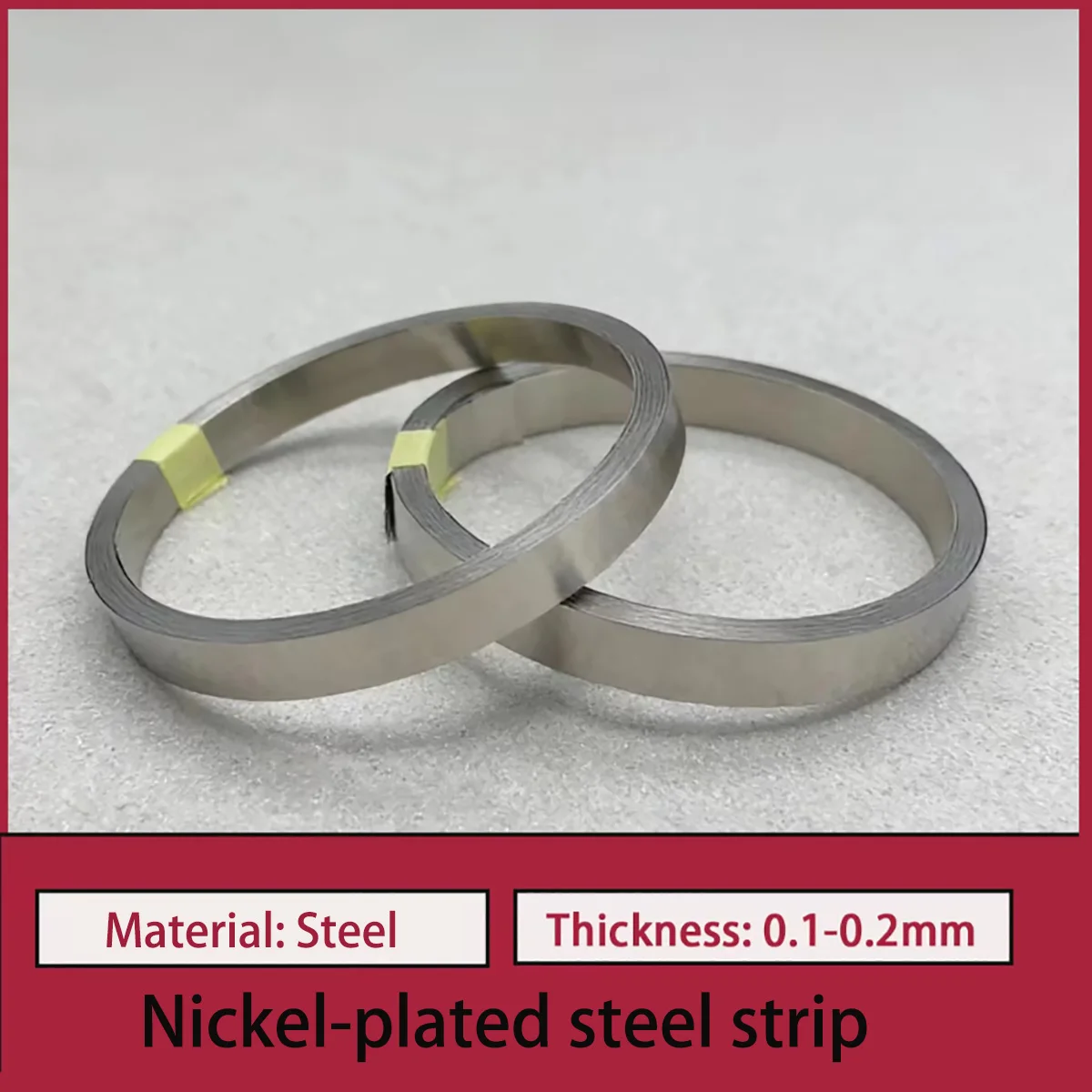 10m/roll Nickel-plated steel strip lithium-ion battery nickel plated strip connector 0.1mm 0.12mm 0.15mm 0.2mm