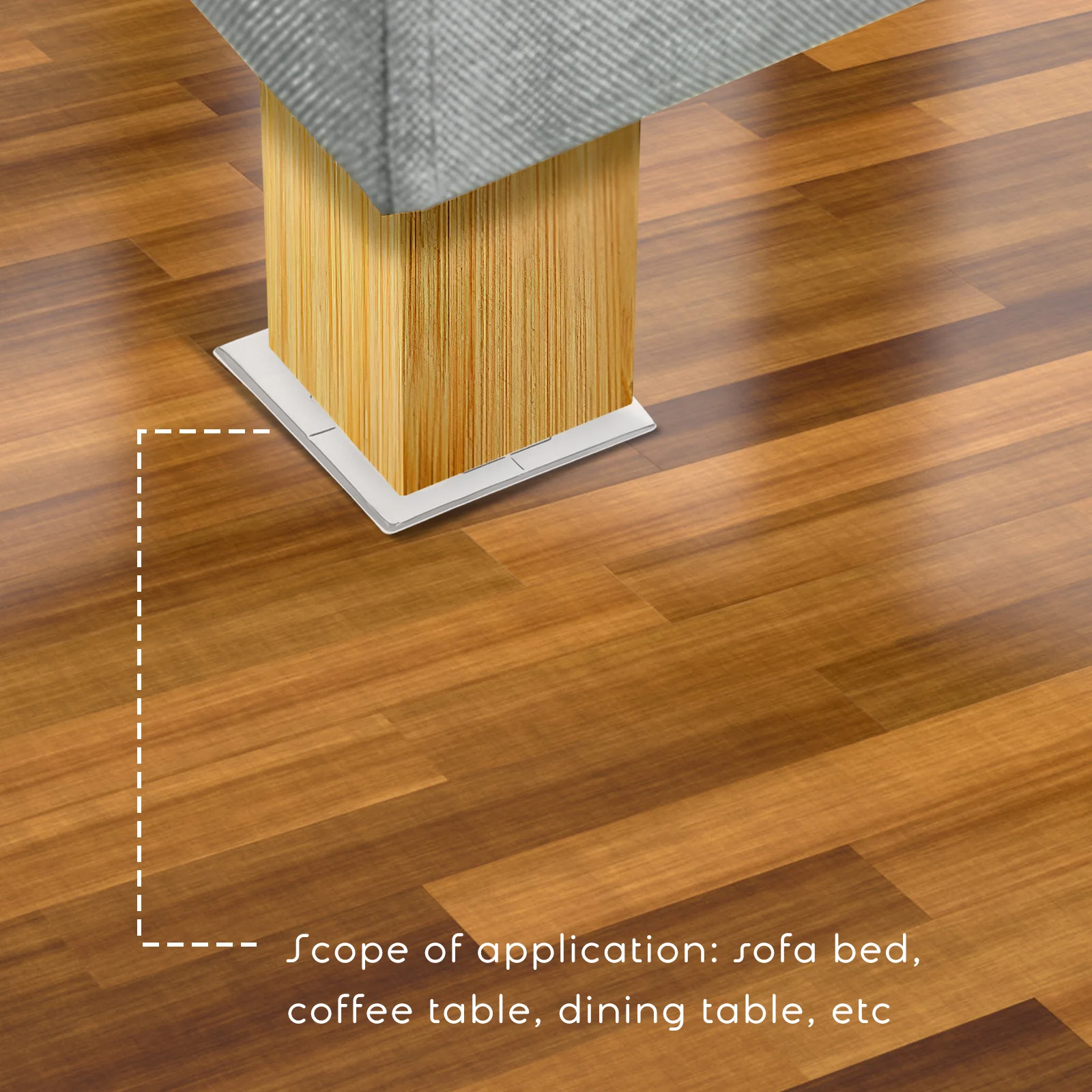 

Transparent Furniture Floor Protectors Non Slip Pads for Legs Hardwood Anti Vibration Mat Chair Leg Protect Countertops Scratch