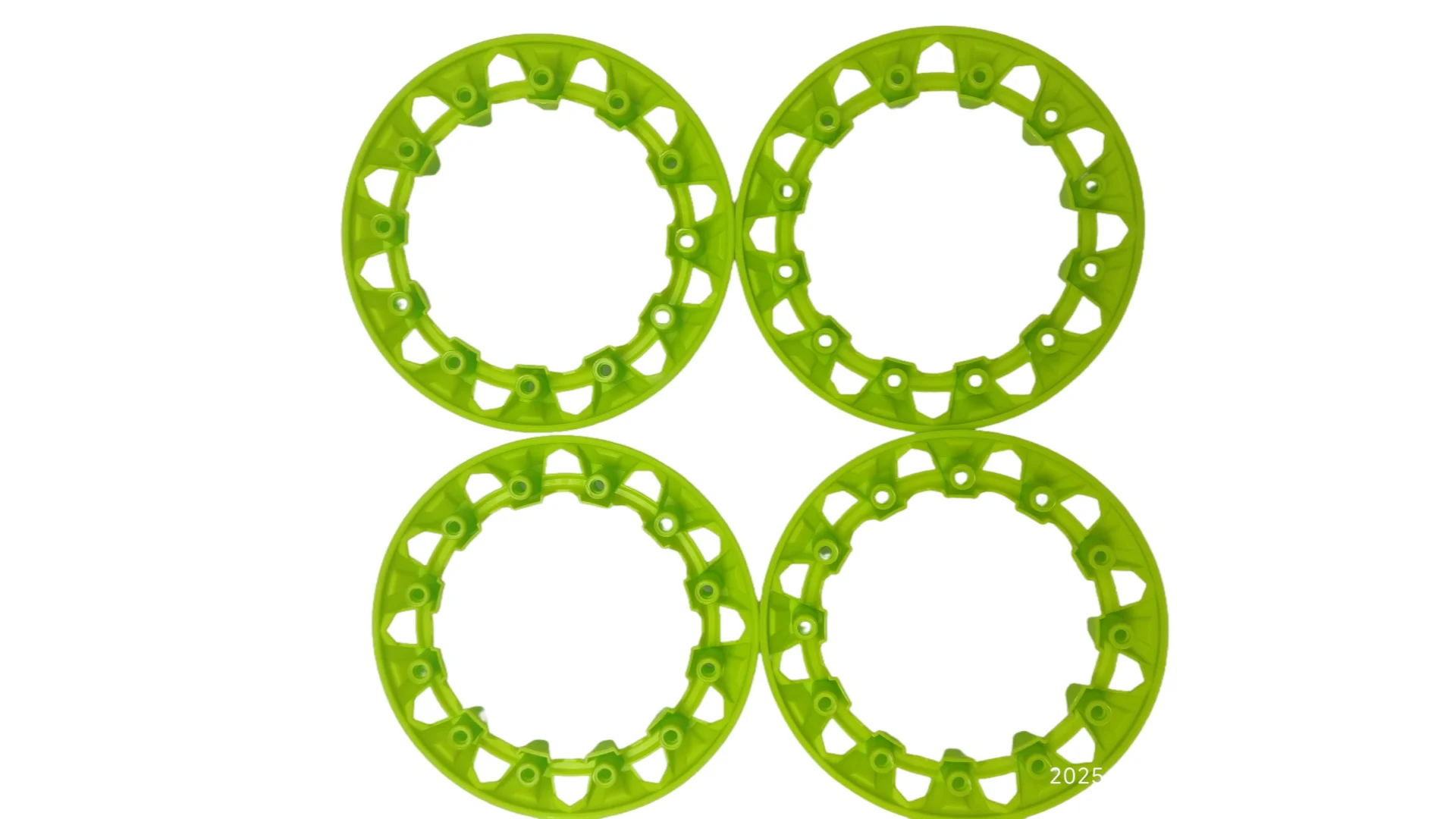 

ATV Dune Buggy Modification Accessories 7 Inch Wheels Plastic Decorative Cover Colorful Protective Case Set of 4 Light Green