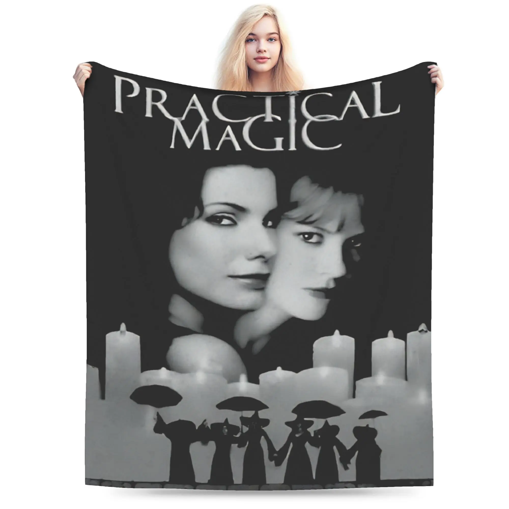 Stylish Practical Magic Witchcraft Witchy Gothic Halloween Sanderson Sisters Blanket Ultra-Soft Velvet  Relax Throw Blankets