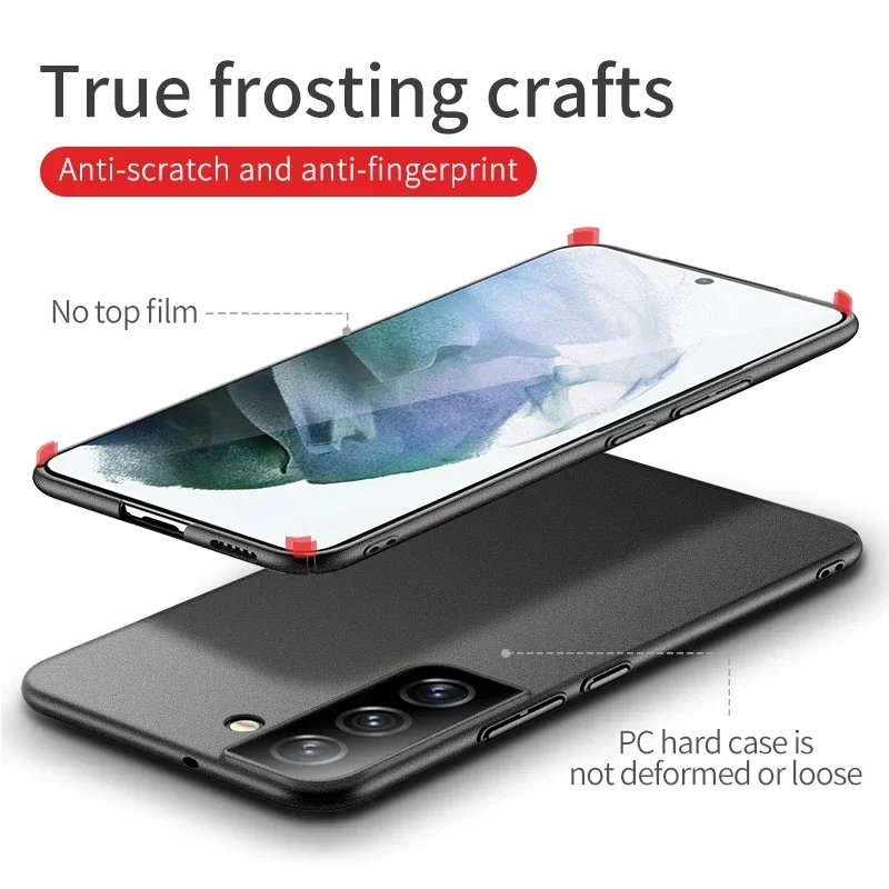 Funda dura ultrafina para Samsung S22, carcasa mate para Galaxy S10e, S10, S20, S21, S22, S23 Plus, Ultra FE, 5G Lite