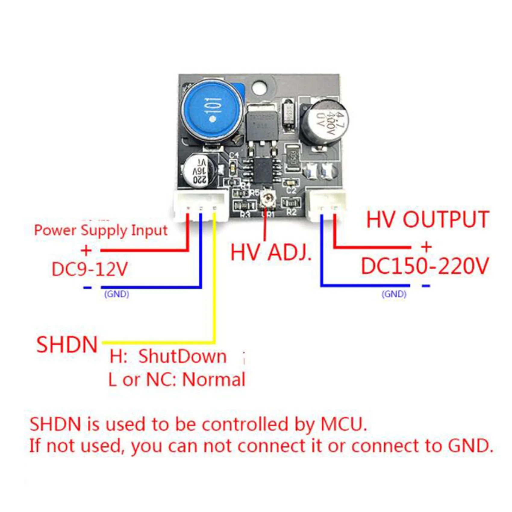 A04G-2X DC Boost High Voltage Power Supply Module 9V-12V To 160V-220V For SZ3-1 QS30-1 IN-14 Nixie Tube Glow Clock Magic Eye
