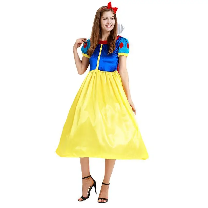 大人用 S4XL サイズ ローリーン コスプレ 白雪姫風スカート ステージパフォーマンスコスチューム 女性用伝統民族衣装 春...