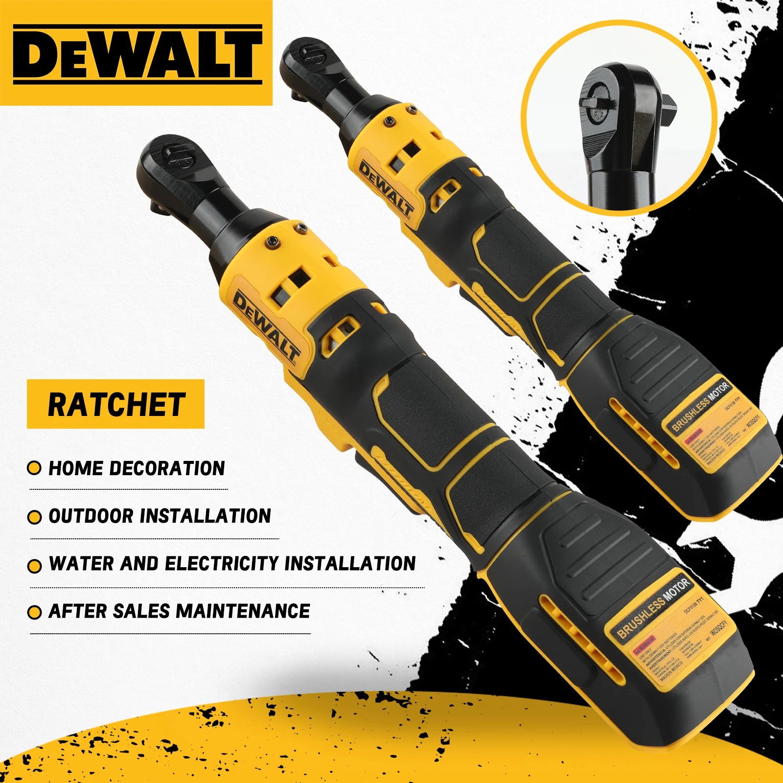 dcf513-1-2-inch-brushless-ratchet-right-angle-wrench-brushless-cordless-variable-speed-wrench-power-toolsfor-dewalt-20v-batter