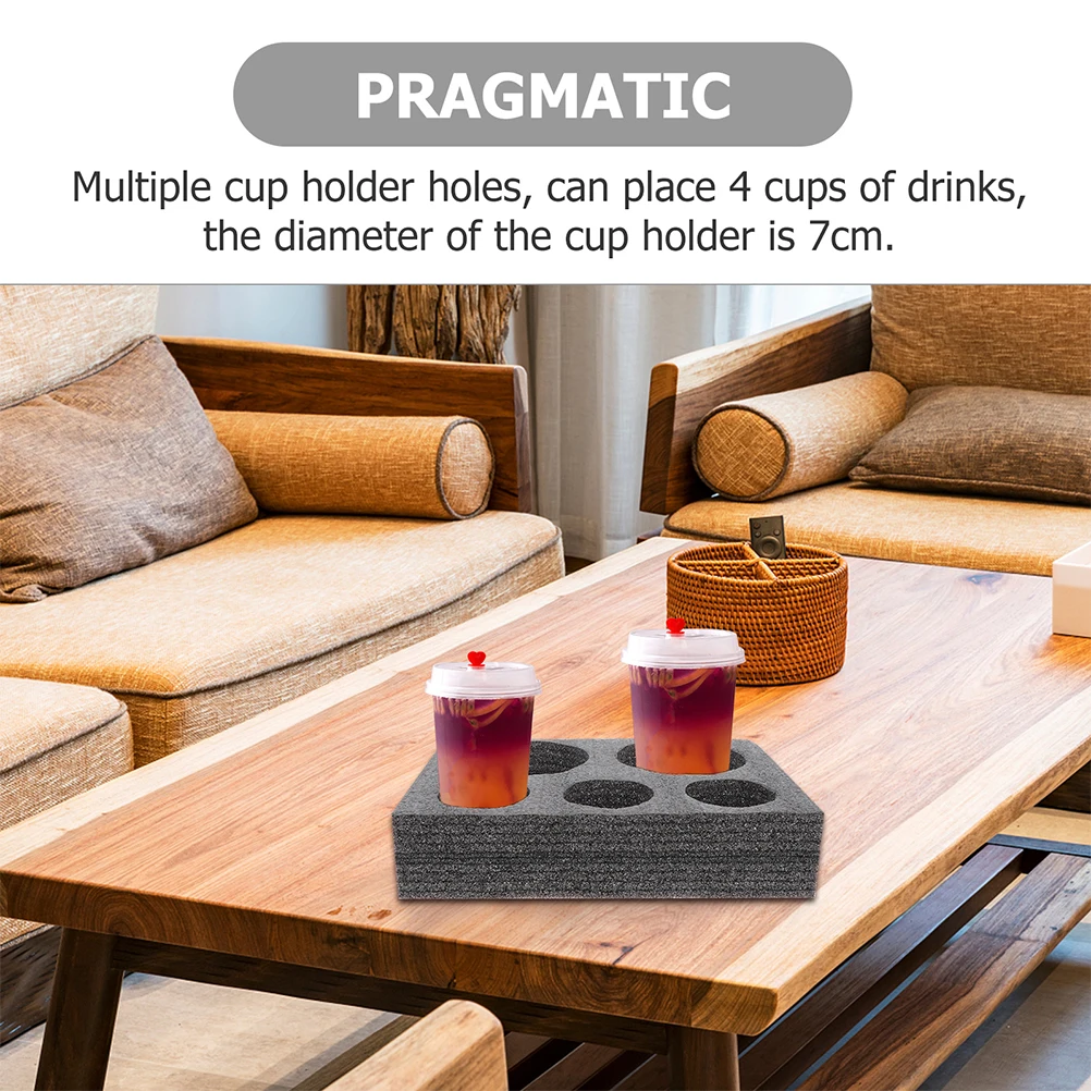 

2 Pcs Cup Holder Coffee Cups Trays Takeout Drink Carrier for Delivery Pearl Cotton Multiple