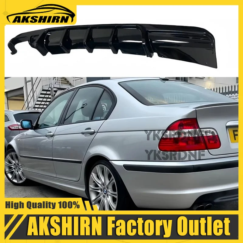 Glänzend schwarzer Heckdiffusor für BMW 3er E46 M-Sport 1999-2006 Tuning Heckstoßstangen-Verkleidung Performance Bodykits