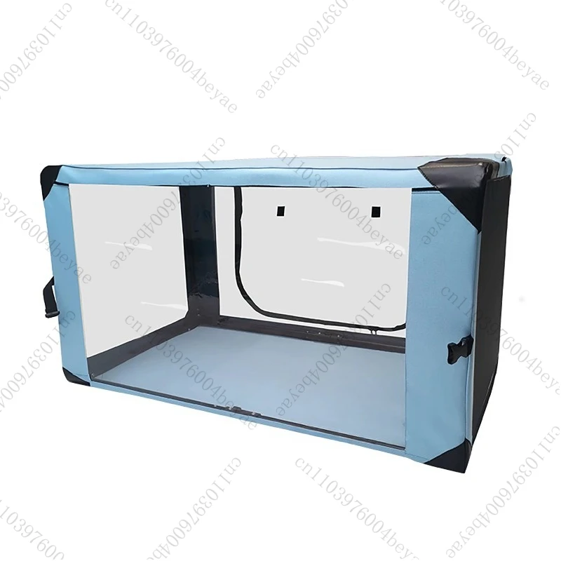 قفص سباق القطط لعرض المعرض المحمول القابل للطي غرفة توصيل القطط شفافة قفص عزل الحيوانات الأليفة أقفاص القطط مساحة كبيرة