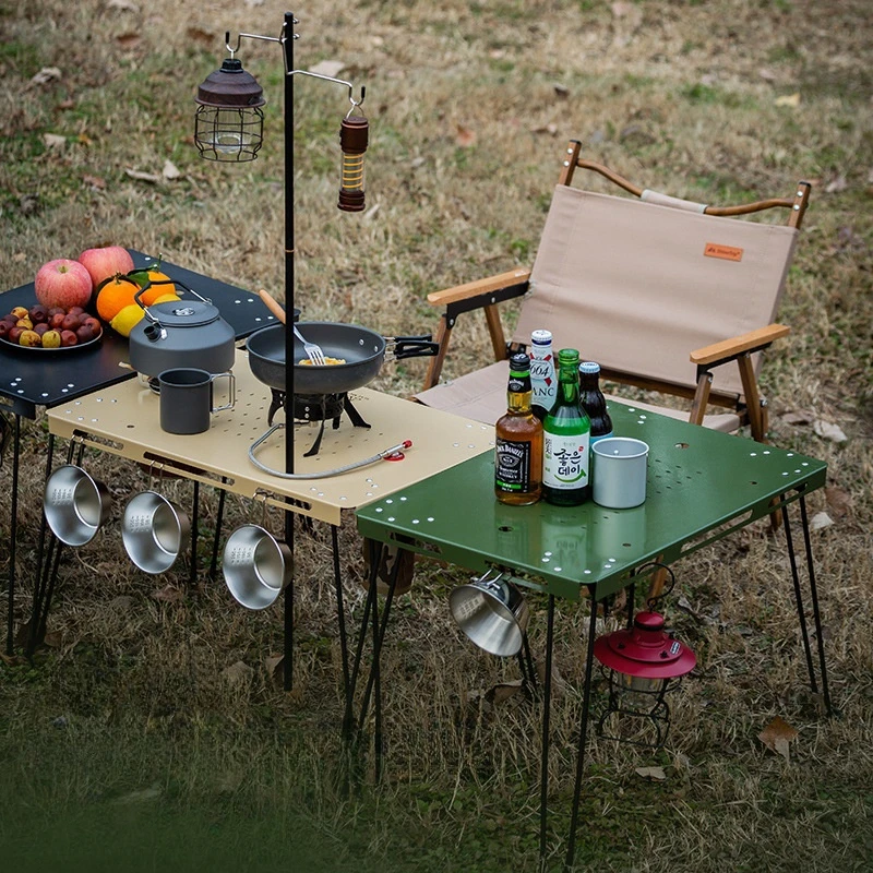 Outdoor Camping Tactical Table Folding Steel Board Tacitical Table Portable Folding Table Multifunctional Lightweight Table New