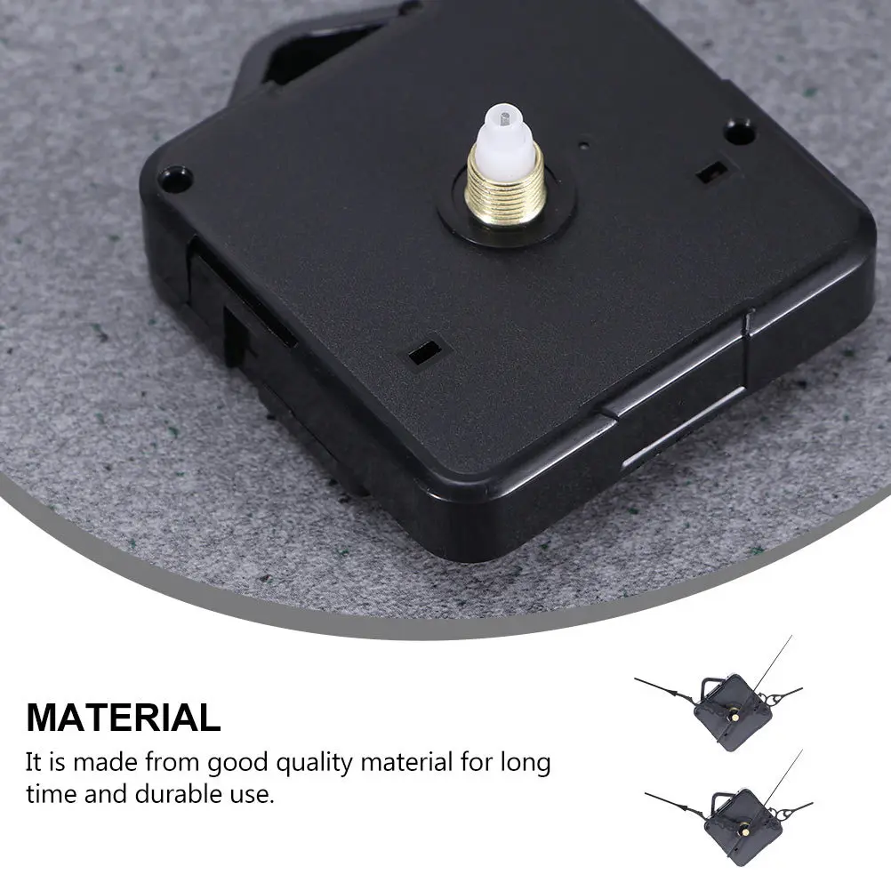 

2 Sets Clock Movement Kit Durable Home Wall Desk Cross Stitch Plastic Large Display Silent Precise Timekeeping High