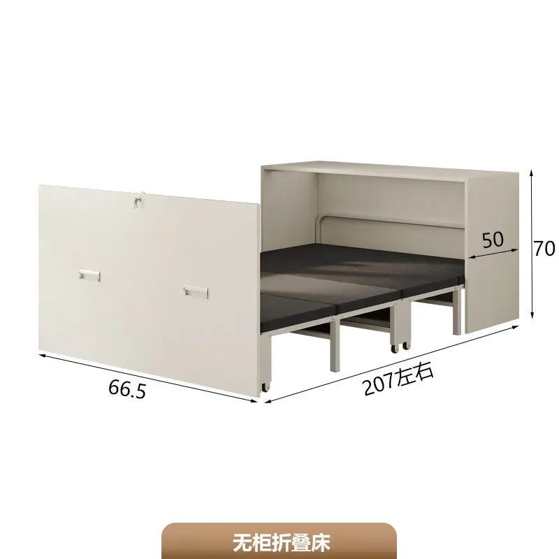 multi-functional folding bed cabinet integrated balcony invisible bed 0.9 meters study single lunch break shrink bed cust