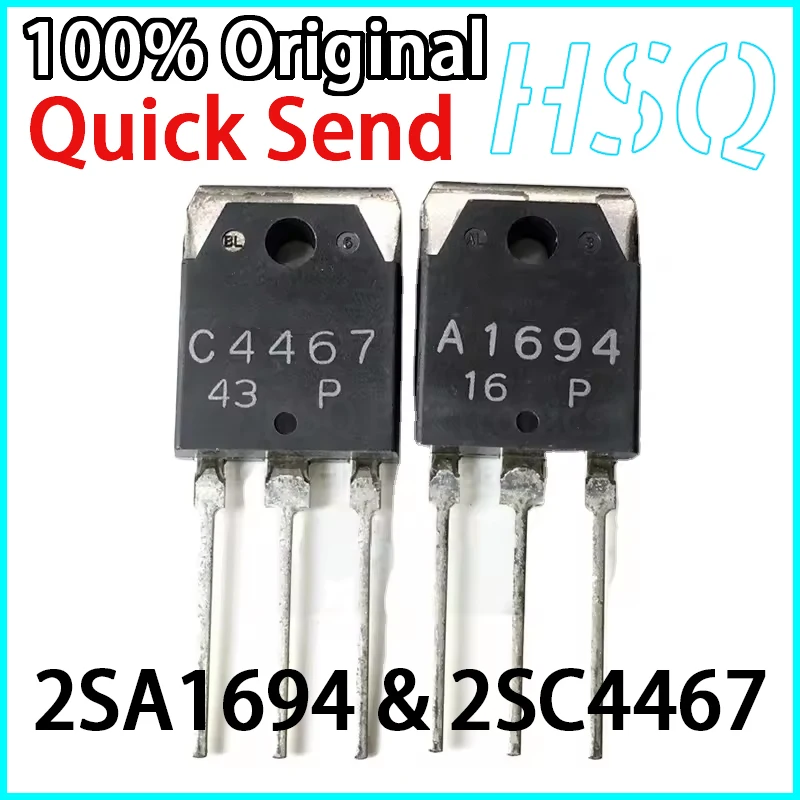 

1Pair/2PCS A1694 C4467 2SA1694 2SC4467 Inline TO-3P Audio Amplifier Paired Transistor Transistor