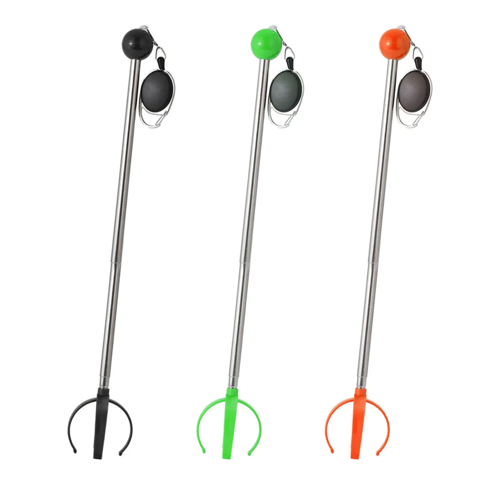 Golf Ball Retriever Golf Ball Pick up Tools Reusable Adjustable Golf Grabber Golf Ball Clip for Exercise Player Golfer Gift