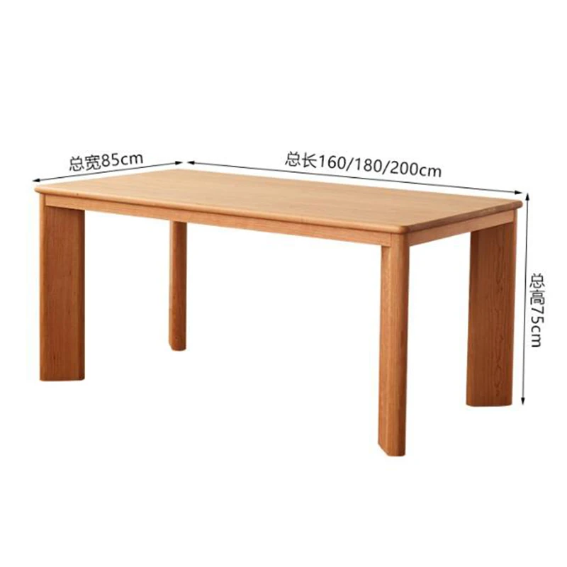 Meja makan kayu Jepang meja makan desain minimalis Modern meja makan ruang tamu furnitur rumah kantor Mesa Comedor LLDT