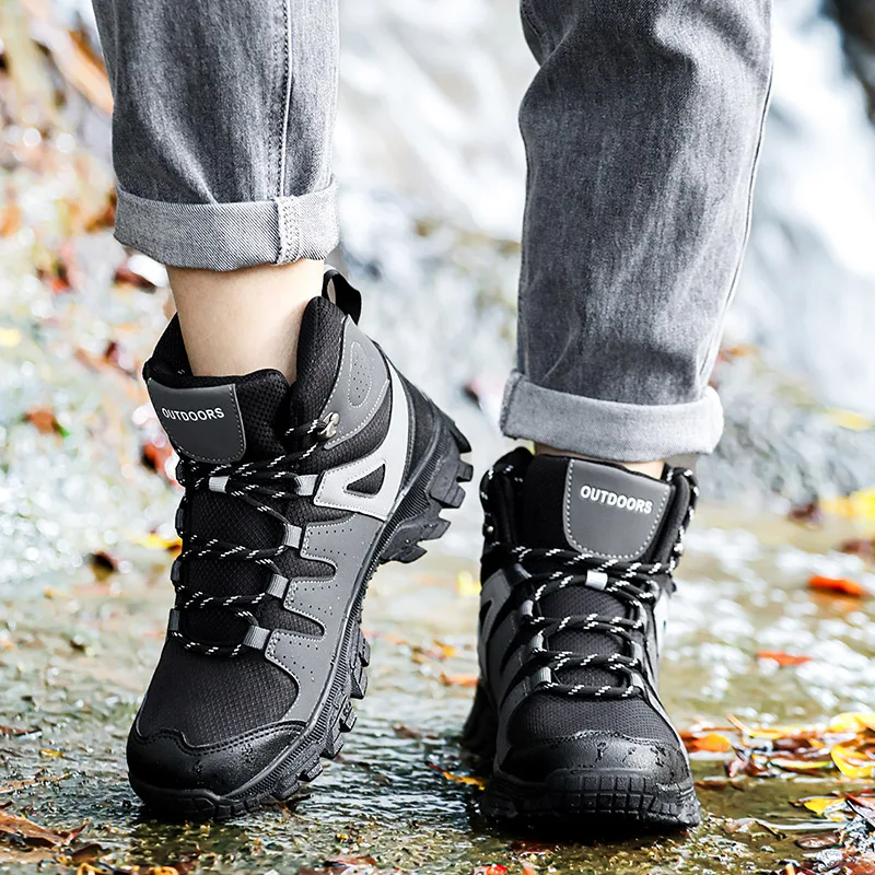 High Quality Men Hiking Shoes Autumn Winter Outdoor Mens Sport Trekking Mountain Boots Climbing Athletic Shoes