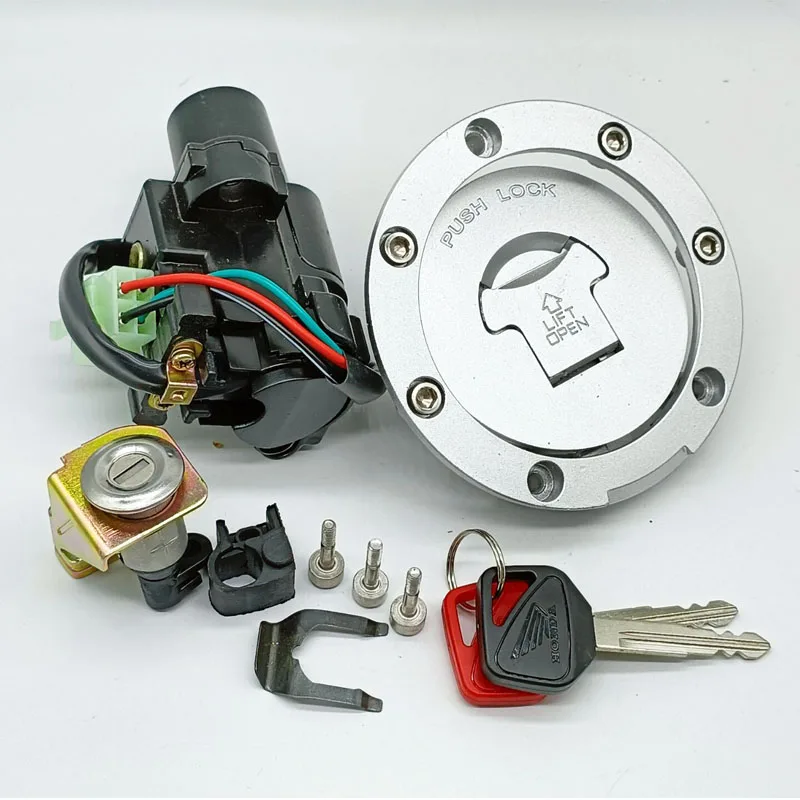 Ignition Switch Gas Cap Seat Key Lock Set for Honda CB600F Hornet 599 600 PC36 2003 - 06 CB750 F2 Nighthawk Seven Fifty 2002-08
