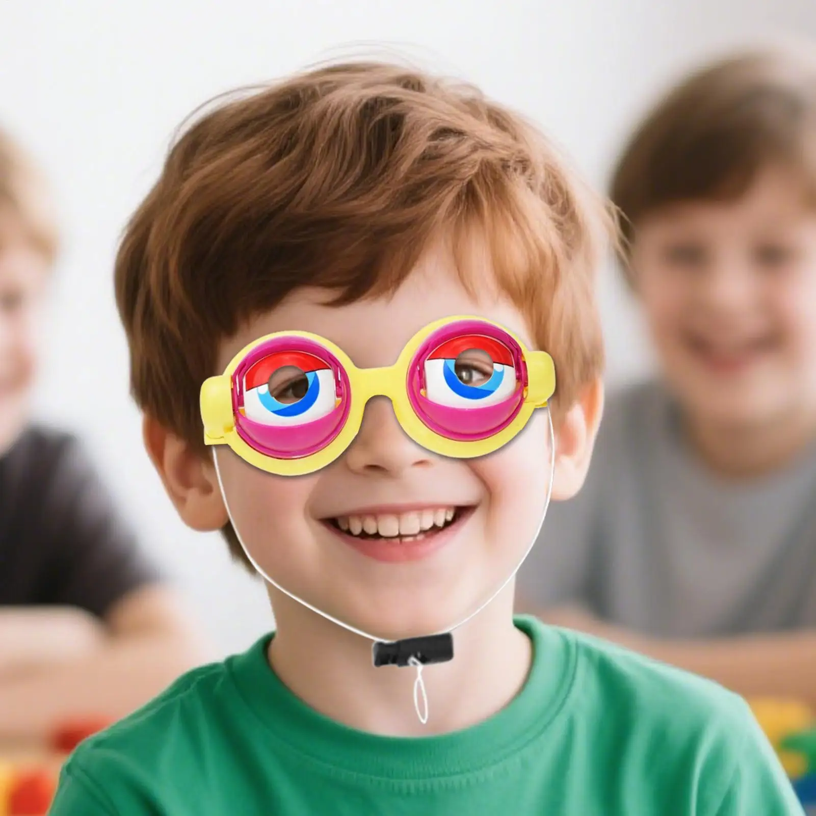 Crazy Glasses New Strange Spoof Toys Horror Eyeball Dropping Glasse Party Decor Pull String Wink Halloween Chrismas Kids Gifts