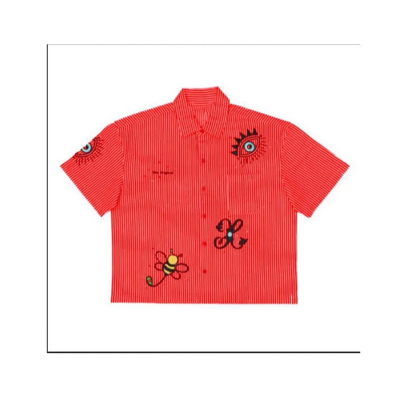 قميص بولو فضفاض غير رسمي على طراز الشارع للأطفال مناسب لكل من الرجال والنساء Y2K #4