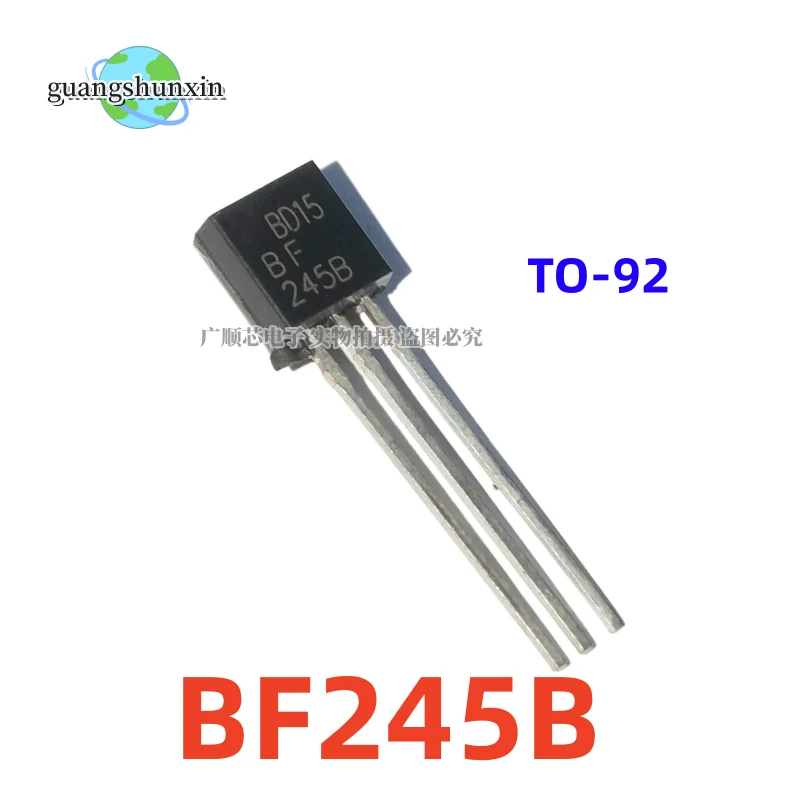 20 buah transistor inline 245B asli baru BF245B TO-92 MOS transistor efek medan