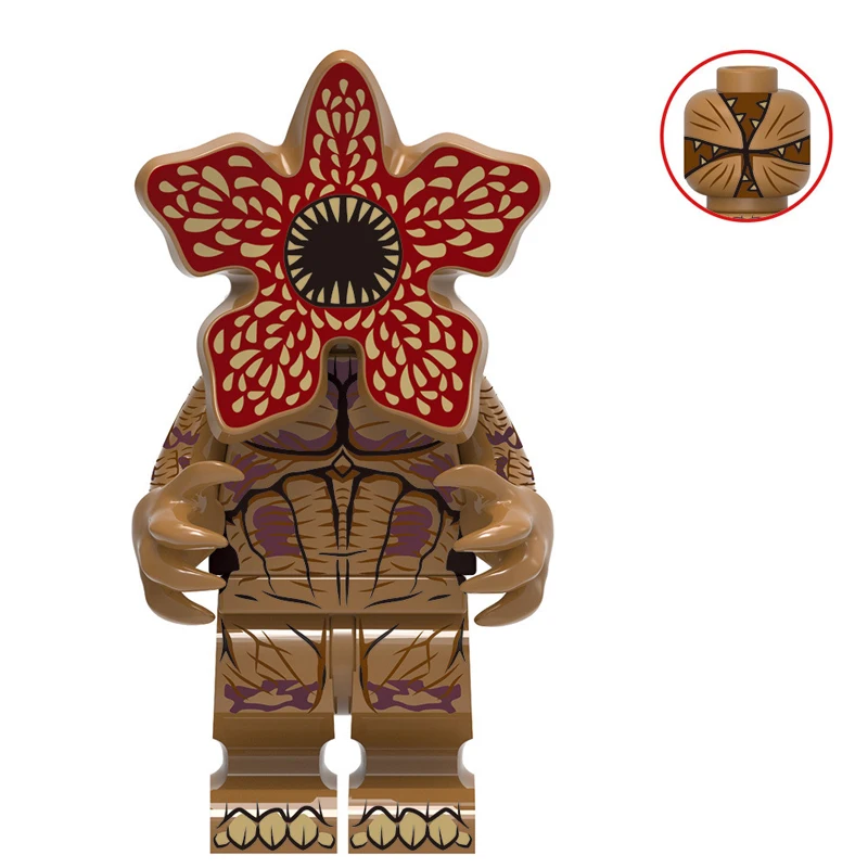 Neue Cartoon-Spielcharaktere Bausteine Lernspielzeug Niedlicher Demogorgon Kinder-Geschenke für Jungen zu Halloween – Detail 1
