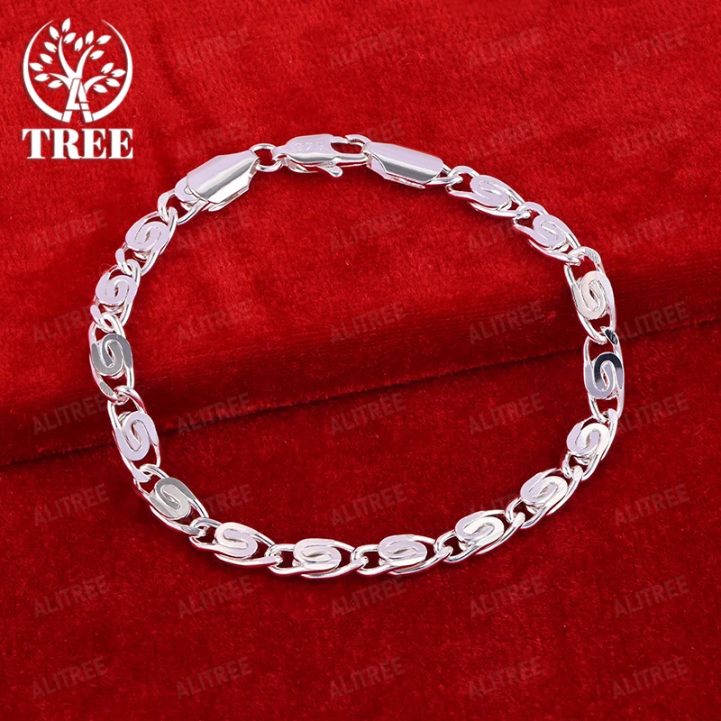 High quality Minimalist Unisex 925 Sterling Silver Bracelet Versatile Jewelry Suitable For Party Weddings And Everyday Wear