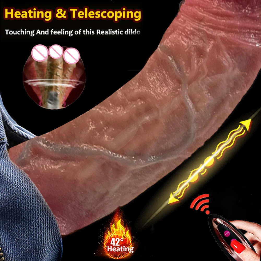 كبير تلسكوبي واقعية تهتز دسار هزاز التدفئة Thrusting دسار لعبة الجنس G-بقعة تحفيز الشرج تهتز للنساء