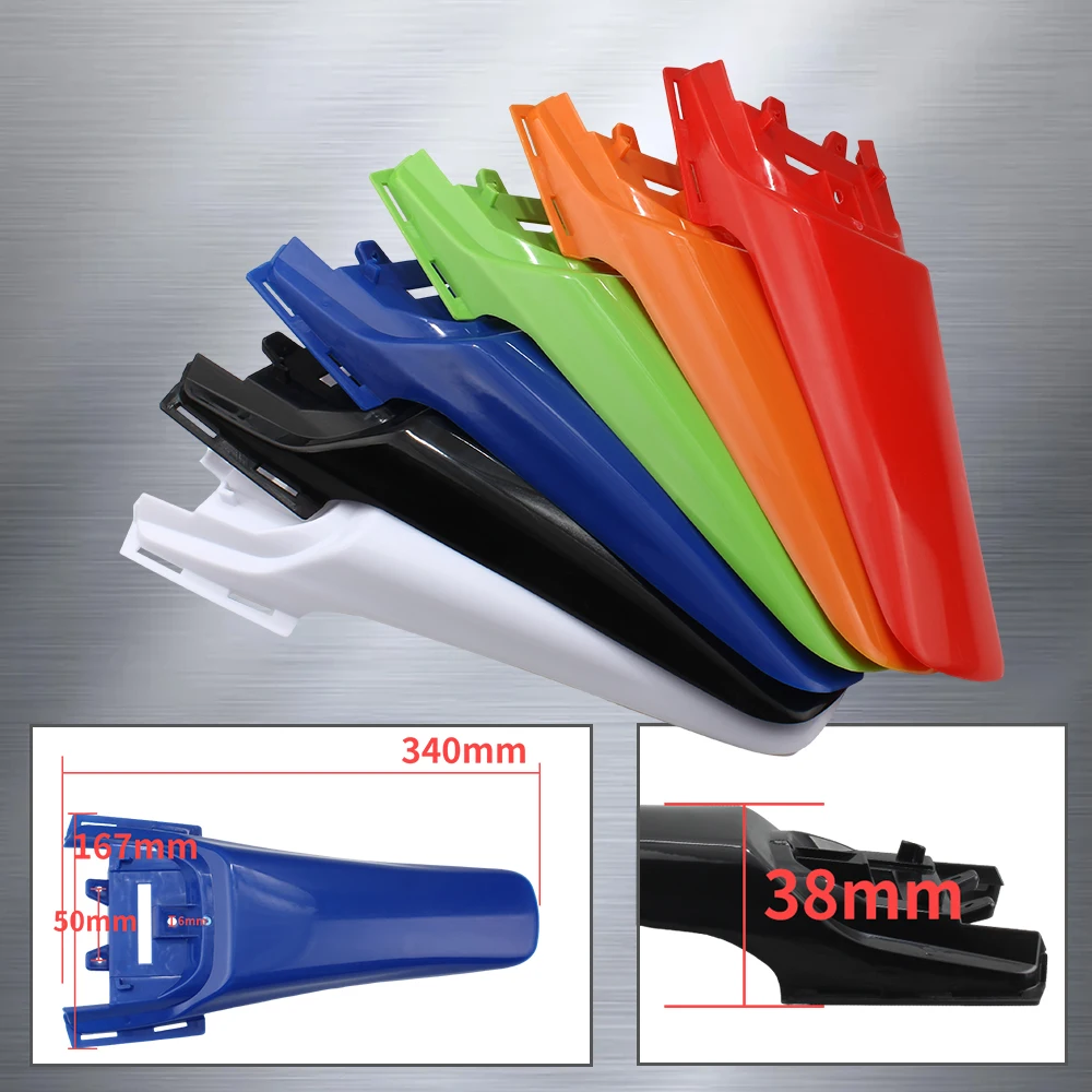 إندورو قطع غيار الدراجات النارية دراجة الطرق غير الممهدة قطعة من نسيج لهوندا XR 50 CRF50 SSR 110 125 50cc واقي الطين موتوكروس العالمي الممتد أطول #3