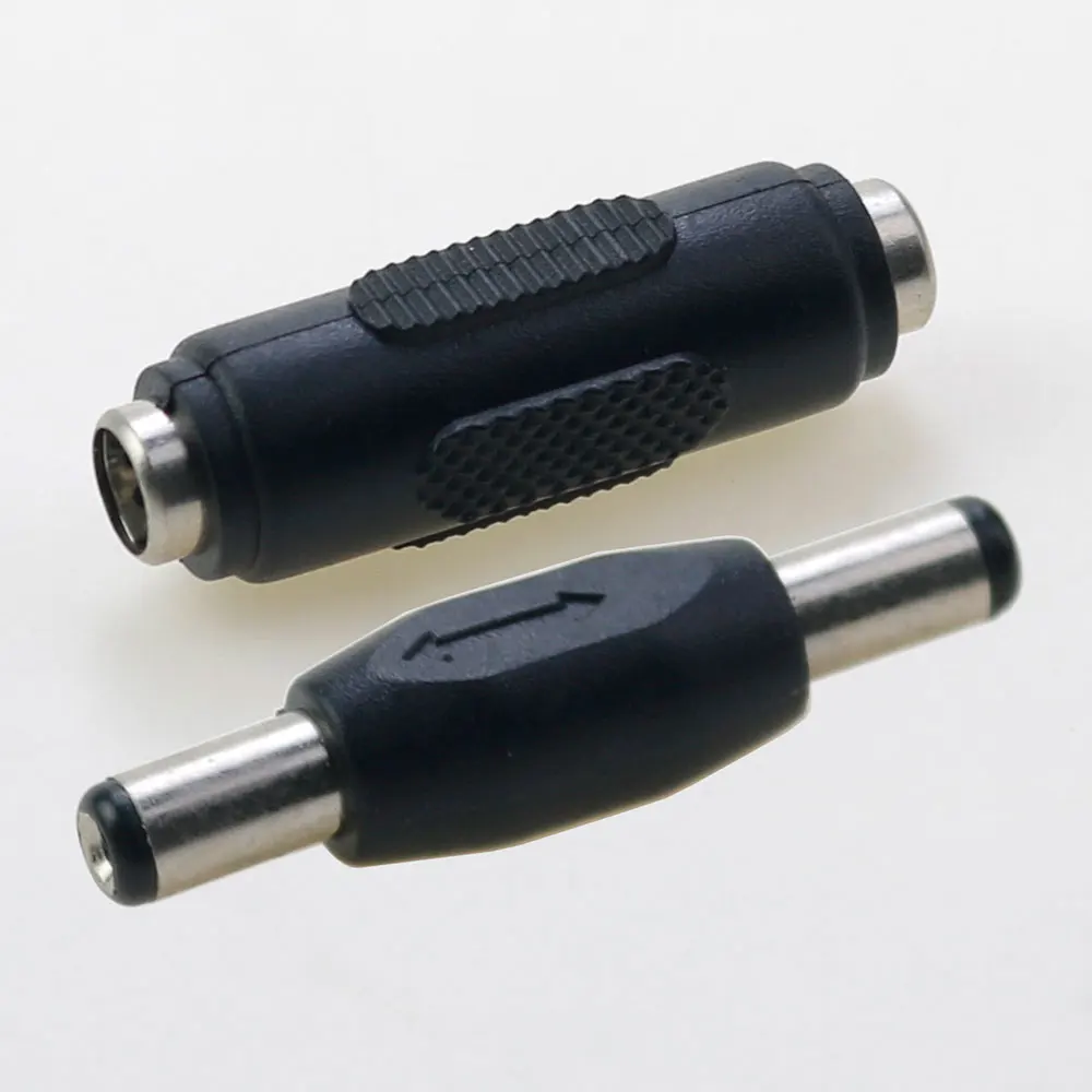 

1pcs male to male 5.5*2.1MM / 5.5X2.1mm Female to Female DC Conversion Head Jack double Panel Mounting Adapter Connector Plug