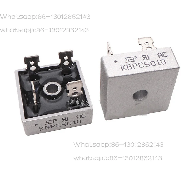 10pcs/lot diode bridge KBPC5010 50A 1000V diode bridges rectifier KBPC 5010 power rectifier KBPC5010 diode