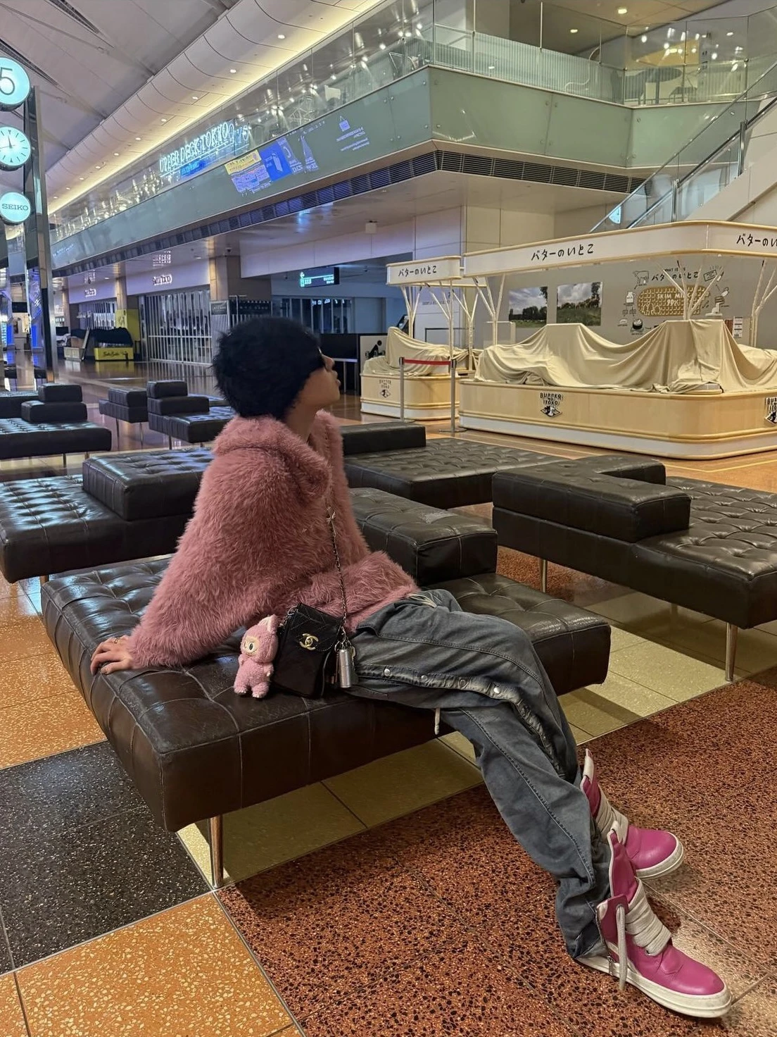 Pink Knitted Sweater Loose Fit Youthful Vitali Sle Long Sve round Ne Crewne Casual Daily Wear Autumn Season Thulub