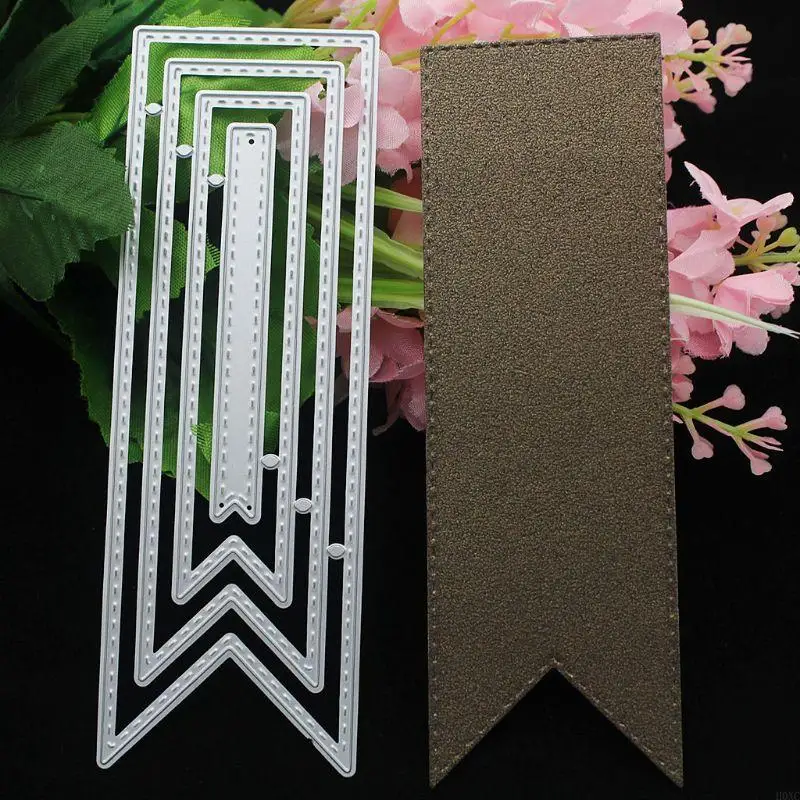 H0xc Ribbon Metal Colar Dies Dies Stencil Scrapbooking Famp Paper Card Emboss
