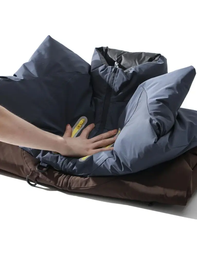 

High-End Men's down Jaet Thi Du down High Loosen Stand Collar Outdoor Windproof Waterproof Autumn Winter Coat