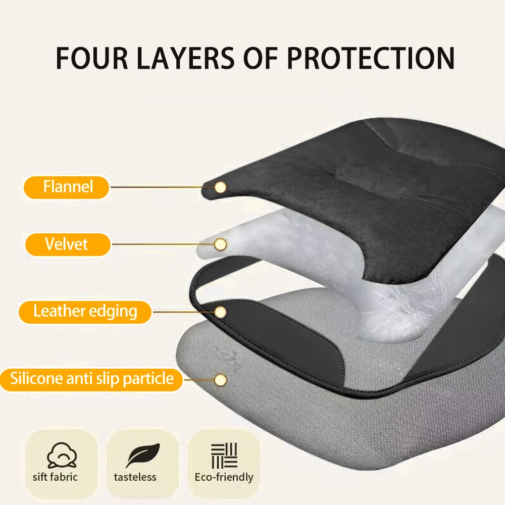 Widen Car Seat Cover Flannel Warm Car Front/Rear Seat Cushion for Toyota Corolla/Citroen/Suzuki Waist Cushion Auto Accessories