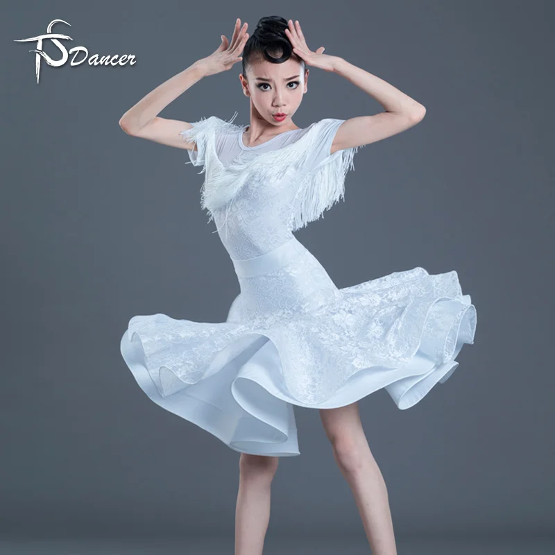

Professional competition regulations for children's Latin dance costumes, girls' lace tassel fishtail skirts, and grading exams