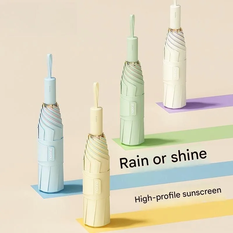 

Fully Automati Parasol Umbrella Anti-ultraviolet Sunny Rainy Dual-use Women's Special Enlarged Colored Glue Portable Umbrella