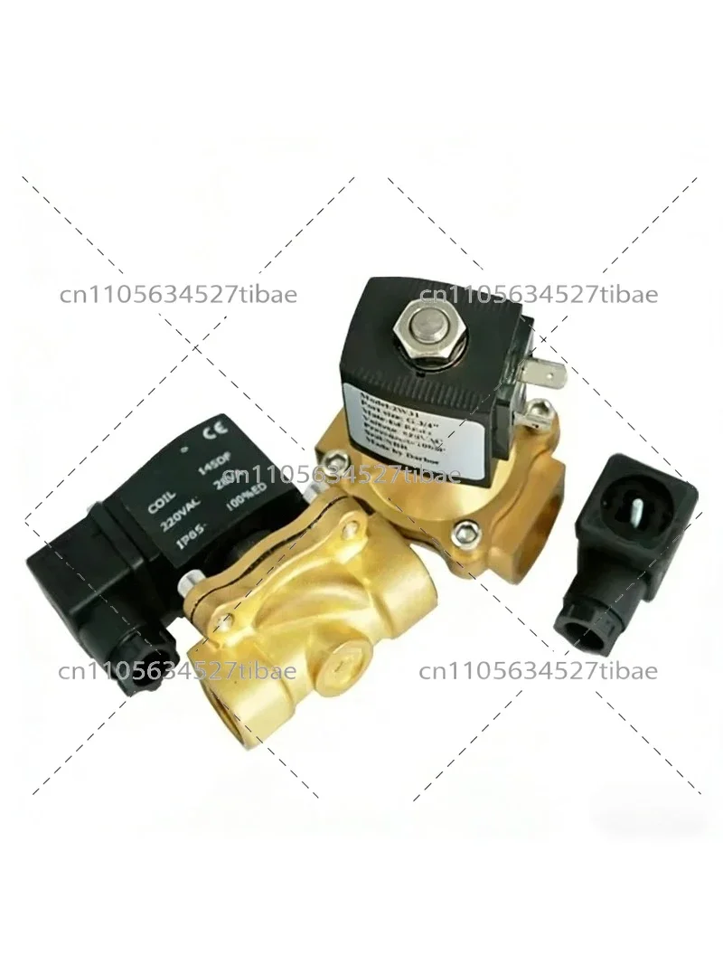 Pure Copper Coil Normally Closed Solenoid Valve Water Control Switch AC220V 24V Electronic Valve with 12V Thread for Water Syste
